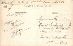 CPA Militaria La Guerre de 1914 1915 Dans Les Vosgues Saint Die Rue D'Alsace Serie de Maisons incend