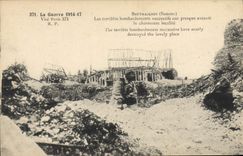 CPA Militaria La Guerre 1914 17 Beuvraigness Somme Les terribles bombardements successifs ont presqu