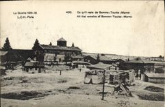CPA Militaria La Guerre 1914 16 LCH Paris Ce qu'il reste de Somme Tourbe Marne 