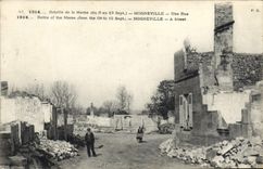 CPA Militaria 1914 Bataille de la Marne du 6 au 12 Sept Mogneville Une Rue 