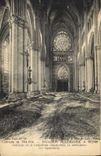 CPA Militaria Campagne de 1914 1916 Invasion Allemande a Reims Interieur de la cathedrale transforme