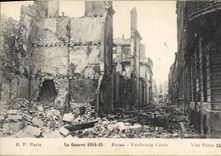 CPA Militaria La Guerre 1914 15 Reims Faubourg Ceres 