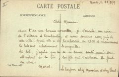 CPA Militaria Thann Ronte de Massevaux bombardee les 7 Janvier et 10 Mars 1915 