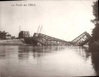 CPA Militaria Le Pont de Creil 