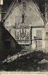 CPA Militaria Cathedrale de Reims Archeveche Cheminee de la Salle des Rois apres le Bombardement 
