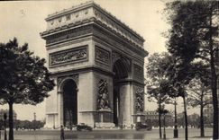 CPA Paris L'Arc de Triomphe de l'Etoile 