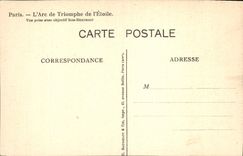 CPA Paris L'Arc de Triomphe de l'Etoile 
