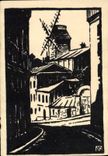 CPA Le Moulin de la Galette Paris Montmartre