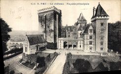 CPA Pau Le chateau Façade principale 