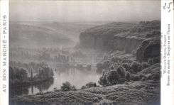 CPA William Didier Pouget Brume de matin Bruyeres en Fleurs 