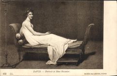 CPA David Portrait de Mme Recamier 