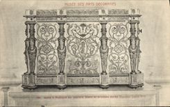 CPA Musee des Arts Decoratifs Boite a Musique en marbre blanc et bronzes dores Epoque Louis XVI 