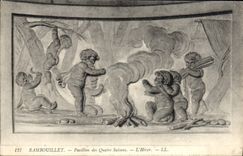 CPA Rambouillet Pavillon des Quatre Saisons L'Hiver 