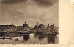 CPA Vermeer Vue de Delft prise du Canal de Rotterdam 