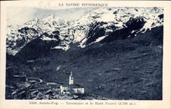 CPA La Savoie Pittoresque Sainte Foy Tarentaise et le Mont Pourri 