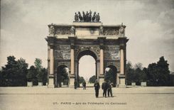 CPA Paris Arc de Triomphe du Carrousel 
