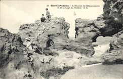 CPA Biarritz Moderne Le Rocher de l'Observatoire et de la Loge du Theatre A S 