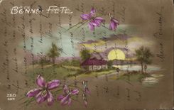 CPA Bonne Fete Fleurs