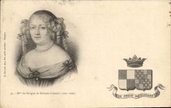 CPA Mme de Sevigne de Rabutin Chantal 1627 1696 