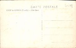 CPA Camp de Livron T et G Cote Ouest Militaria