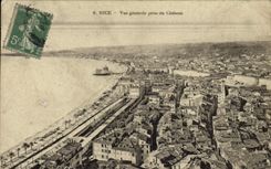 CPA Nice Vue Generale Prise du Chateau 
