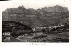 CPA Montserrat La Montanya des del rio Llobregat 