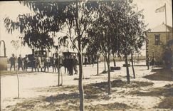 CARTE PHOTO Train Soldats Militaria