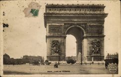 CPA Paris L'Arc de Triomphe 