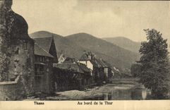 CPA Thann Au Bord de la Thur 