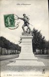 CPA Cote d'Emeraude Saint Malo Statue de Robert Surcouf le celebre corsaire malouin 