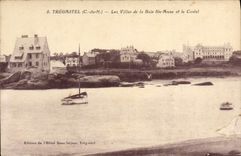 CPA Tregastel C du N Les Villas de la Baie Ste Anne et le Castel 