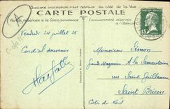 CPA Tregastel Panorama sur le Port A B 