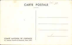 CPA Semaine Nationale de l'Enfance Les Animaux malades de la Peste Elephant Cheval Dromadaire Ours L