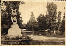 CPA Montpellier Un coin du Jardin de l'Esplanade 
