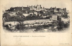 CPA Cite de Carcassonne Vue Prise au Nord Ouest 