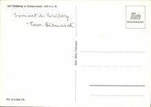 CPA Sesselbahn Feldberg Schwarzw Bismarckdenkmal