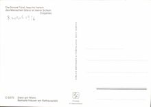 CPA Die Sonne Furst lass mirherein des Menschen Glanz ist leerer Schein Diogenes 