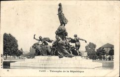 CPA Paris Triomphe de la Republique 
