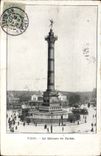 CPA Paris La Colonne de Juillet