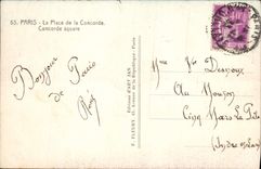 CPA Paris La Place de la Concorde 