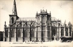 CPA Armentieres L'Eglise Saint Waast 
