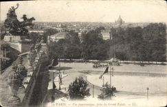 CPA Paris Vue Panoramique Prise du Grand Palais 
