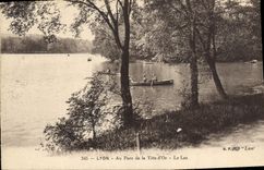 CPA Lyon au Parc de la Tete d'Or Le Lac 
