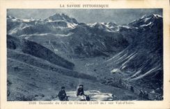 CPA Descente du Col de I'Iseran sur Val d'Isere 