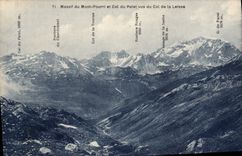 CPA Massif du Mont Pourri et Col du Palet vus do Col de la Leisse 