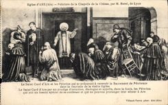 CPA Eglise d Ain Peinture de la Chapelle de la Chasse par M Borel de Lyon 