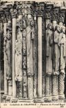 CPA Cathedrale de Chartres Pilastres du Portail Royal 
