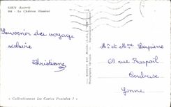 CPA Gien Loiret Le Chateau illumine 
