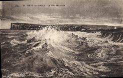CPA Mers les Bains La Mer demontee 