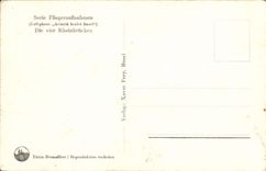 CPA Serie Fliegeraufnahmen Die vier Rheinbrucken 